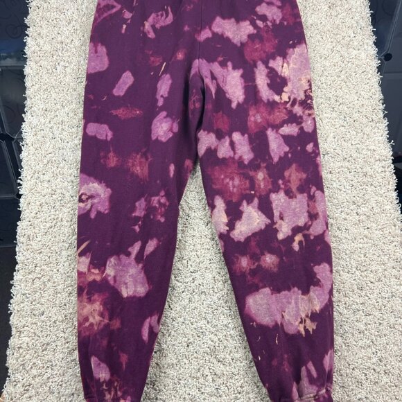 Champion Athleticwear Sweatpants Size Small Red White Tie Dye Drawstring - Picture 8 of 10